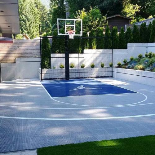 Outdoor basketball courts